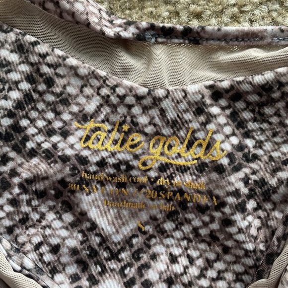 NWT Talie Golds Snakeskin Print Bikini - Picture 7 of 8